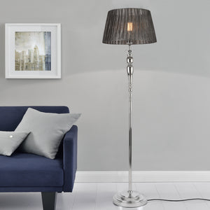 Vloerlamp staande lamp Lingen 151 cm chroom en grijs E27