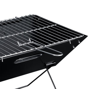 [pro.tec] Klapgrill barbecue BBQ 45x30x30 cm zwart

