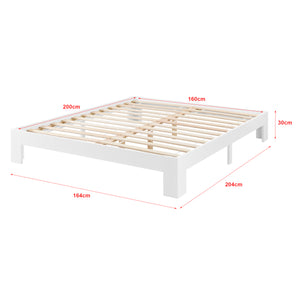 Houten bed Raisio grenen met bedbodem en matras - 18 varianten