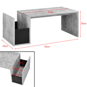 Salontafel Bollnas met opbergvak 90x45x35 cm - 4 varianten