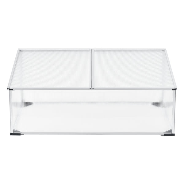 Tuinkas kweekkas mini 100x60x30-40 cm polycarbonaat