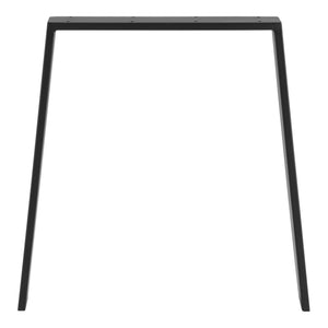 Trapeziumpoot tafelpoot 55-75x72 cm set van 2 zwart mat