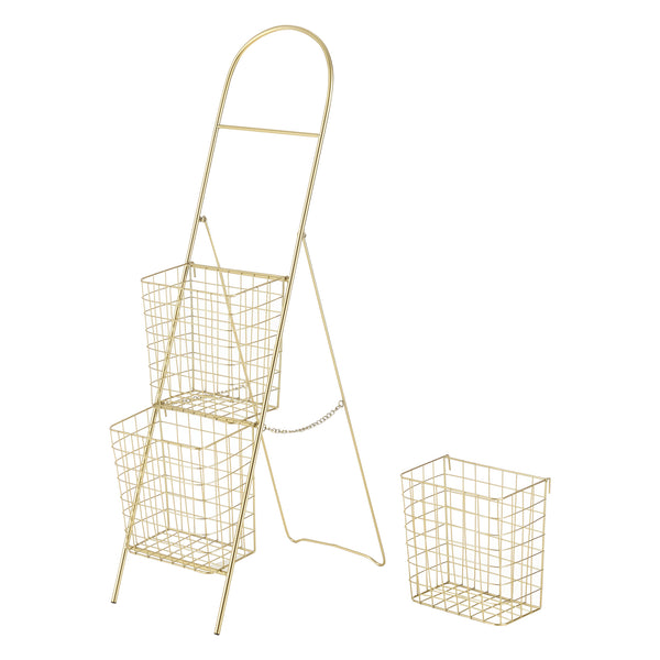 Bloempot trap ladder Hensies 106,5x26,5x55 cm messing