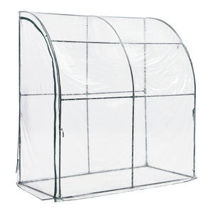 [en.casa] Tuinkas Juta kweekkas 100x200x215 cm transparant