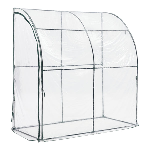 [en.casa] Tuinkas Juta kweekkas 100x200x215 cm transparant