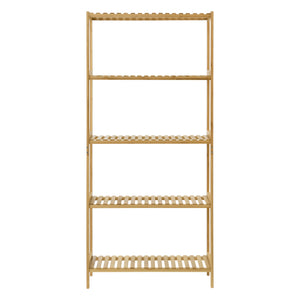 [en.casa] Opbergrek staand Karlskoga met 5 planken bamboe