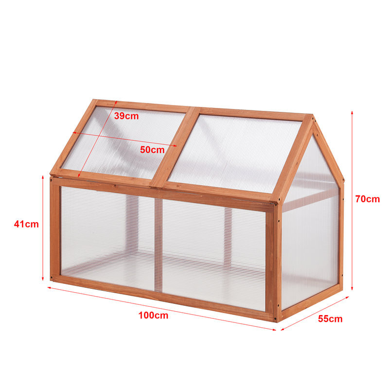 Maatschets [casa.pro] Tuinkas Duiven kweekkas broeikas 100x55x41-70 cm