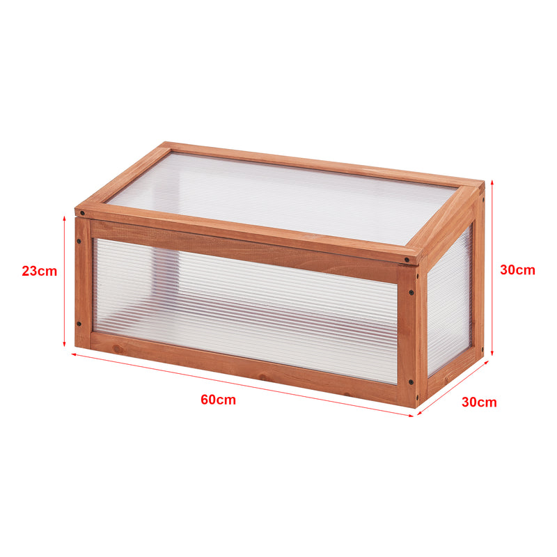 Maatschets [casa.pro] Tuinkas Laarbeek kweekkas broeikas 60x30x23-30 cm