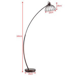 [lux.pro] Vloerlamp staande lamp Portsmouth metaal 160 cm roestbruin