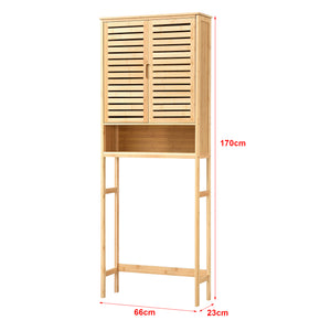 [en.casa] Ombouwkast Geta toiletombouw bamboe 170x66x23 cm