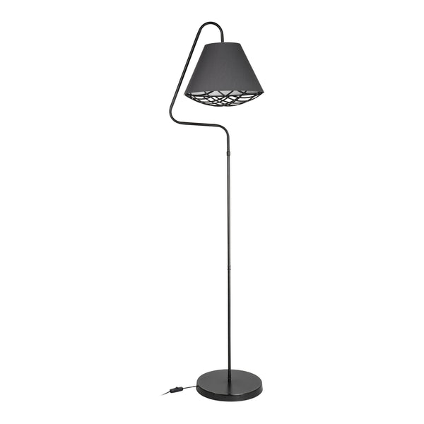 [lux.pro] Staande lamp vloerlamp Gateshead E27 zwart en grijs