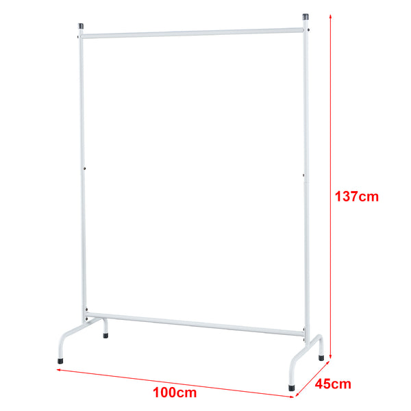 [en.casa] Kledingrek Haderup 137x100x45cm wit