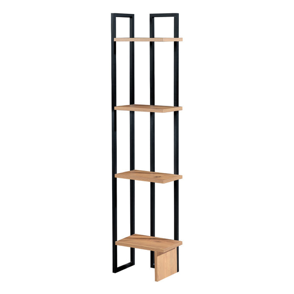 Staand rek Bjergsted 150x36x21cm zwart en walnootkleurig [en.casa]