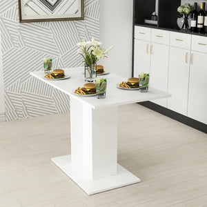 [en.casa] Eettafel Galten 75x120x60 cm wit