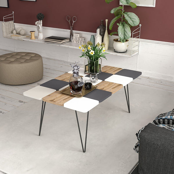 [en.casa] Salontafel Give 44x110x66 cm meerkleurig