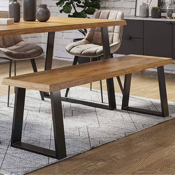 [en.casa] Stalen onderstel Marstal set van 2 tafelpoot 42x30-40 cm zwart mat