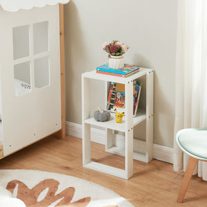 [en.casa] Bijzettafel Thyholm met plank 55x30x30 cm wit