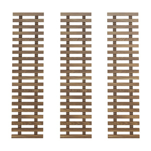 [en.casa] Wandrek set van 3 voor bloempotten houtkleurig