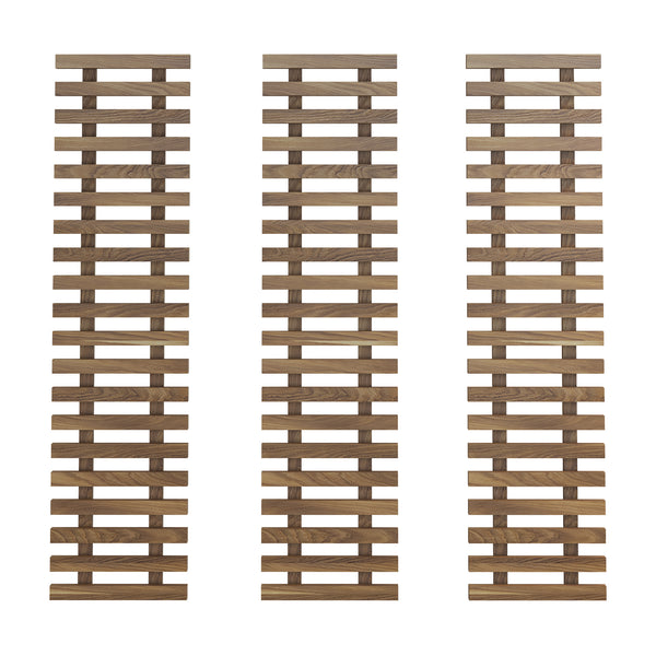 [en.casa] Wandrek set van 3 voor bloempotten houtkleurig