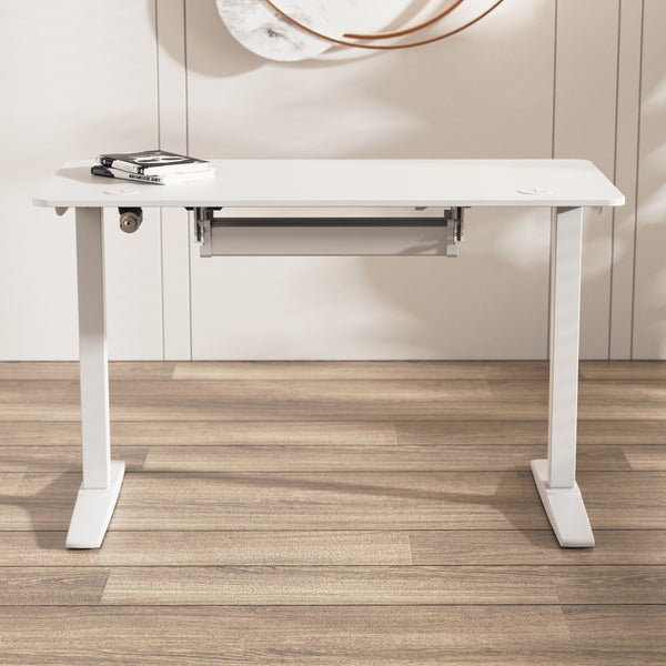 pro.tec Kabelgoot Skegness voor het onder bureau 55x18x12 cm wit