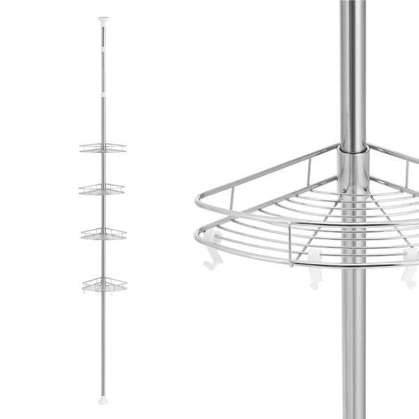 Badkamerrek Haapavesi telescopisch 90-300 cm chroom