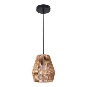 lux.pro Hanglamp Liverpool 160x18 cm zwart en beige E27