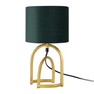 lux.pro Tafellamp Smethwick bureaulamp E14 goudkleurig en donkergroen