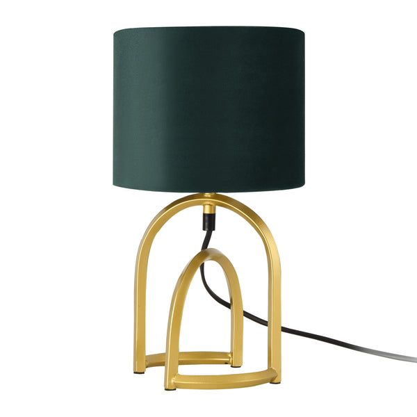 lux.pro Tafellamp Smethwick bureaulamp E14 goudkleurig en donkergroen