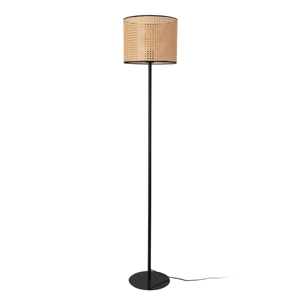 lux.pro Staande lamp Helens vloerlamp 154x30 cm zwart en beige