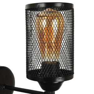 [lux.pro] Wandlamp Kenilworth zwart E27
