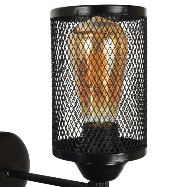 [lux.pro] Wandlamp Kenilworth zwart E27