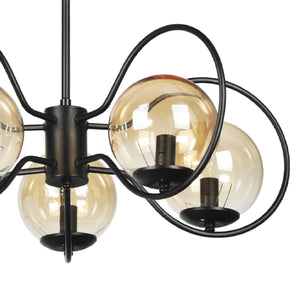 [lux.pro] Hanglamp Hunstanton 5xE14 zwart