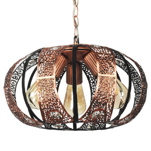 [lux.pro] Hanglamp Harpenden 3xE27 koperkleurig
