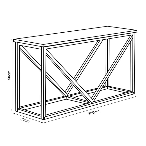 [en.casa] Brandhout rek Vaasa houtopslag 50x100x30 cm zwart en houtkleurig donker