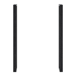 [en.casa] Stalen onderstel Kauniainen set van 2 tafelpoot 87x27x4 cm zwart