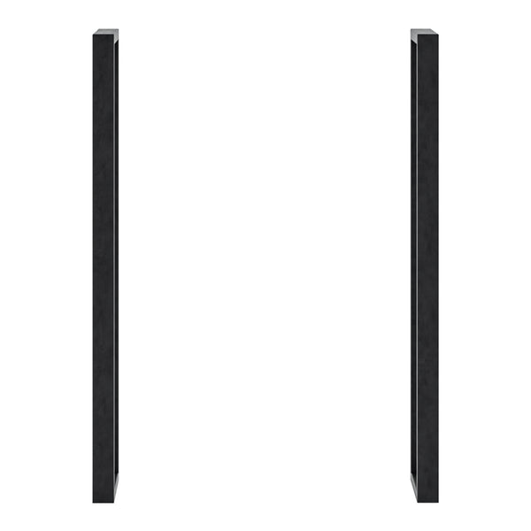 [en.casa] Stalen onderstel Kauniainen set van 2 tafelpoot 87x27x4 cm zwart