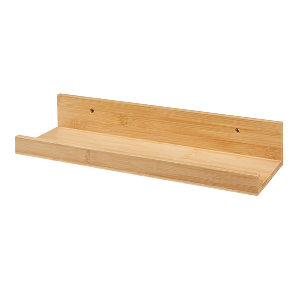 [en.casa] Wandplank set van 3 Gildeskål 40x13x7 cm bamboe