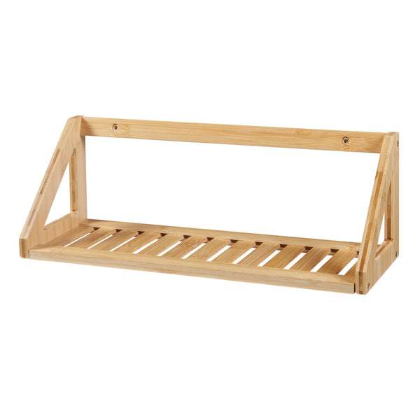 [en.casa] Wandplank set van 2 Gjerdrum 43x15x15 cm bamboe