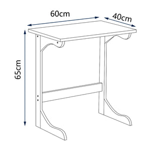 [en.casa] Bureau Hægebostad laptoptafel 65x60x40 cm bamboe