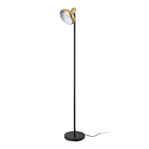 lux.pro Staande lamp Namsos vloerlamp 156 cm E27 zwart en goudkleurig