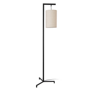 lux.pro Staande lamp Skaun 161x42x42 cm zwart en beige