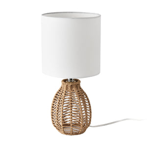 lux.pro Tafellamp Alfreton bureaulamp 36 cm E14 beige chroom wit