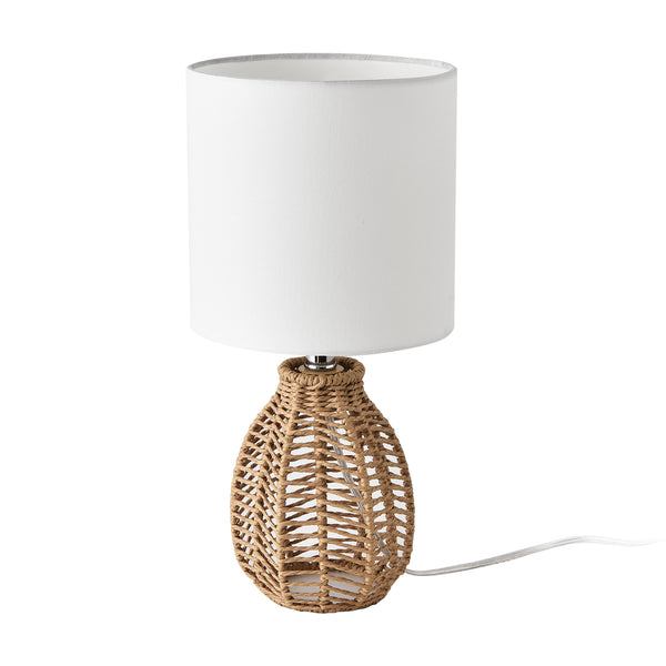 lux.pro Tafellamp Alfreton bureaulamp 36 cm E14 beige chroom wit