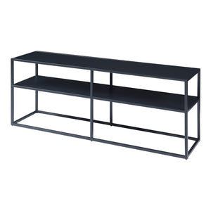TV meubel Solund staal 120x30x46 cm zwart [en.casa]