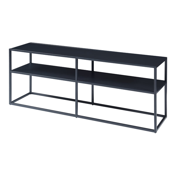 TV meubel Solund staal 120x30x46 cm zwart [en.casa]