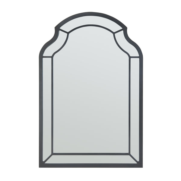 [en.casa] Wandspiegel Puolanka 90x60 cm zwart