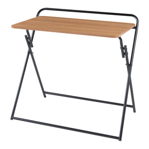 [en.casa] Bureau Kvitsøy opvouwbaar 85x50x80 cm zwart en eikenkleurig