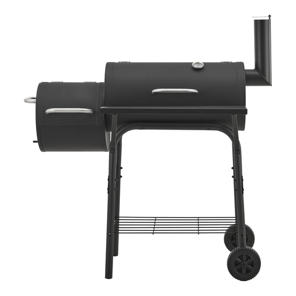 Smoker barbecue Arielli 115x110x64 cm zwart casa.pro