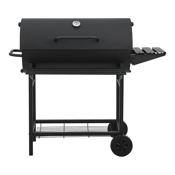 Houtskool BBQ Armento met deksel 95x108x61 cm zwart casa.pro