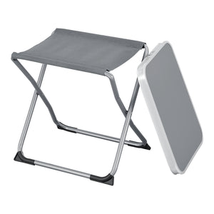 2-in-1 tuinkruk en tuintafel Barete 47x47x37 cm grijs [en.casa]